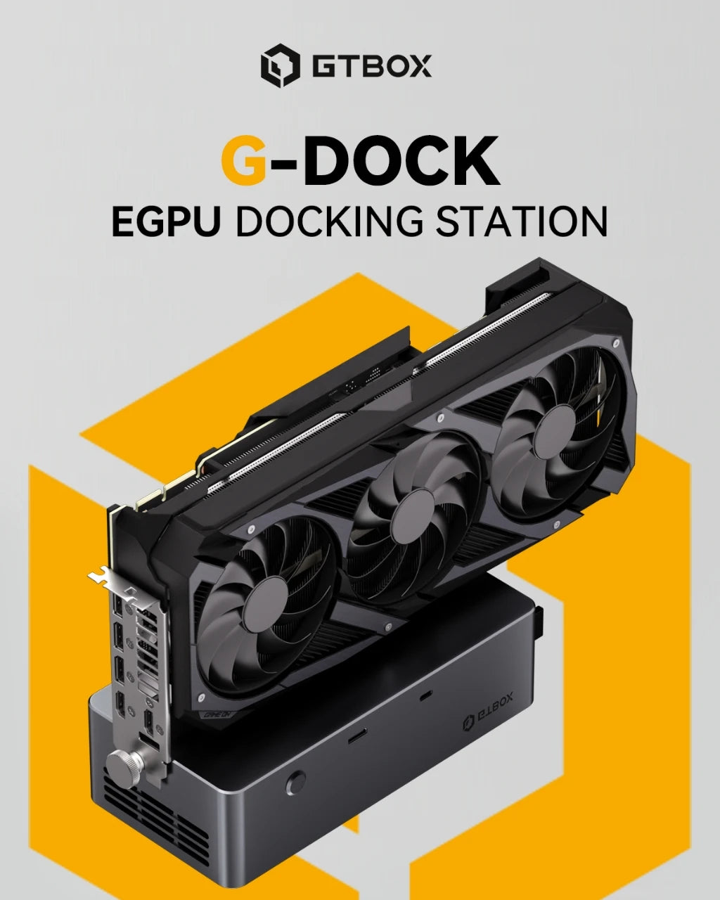 GTBOX G-DOCK External Graphics Card Dock with OCulink USB4, Built-in Huntkey 800W Power Supplyfor Gaming PC EGPU Docking Station
