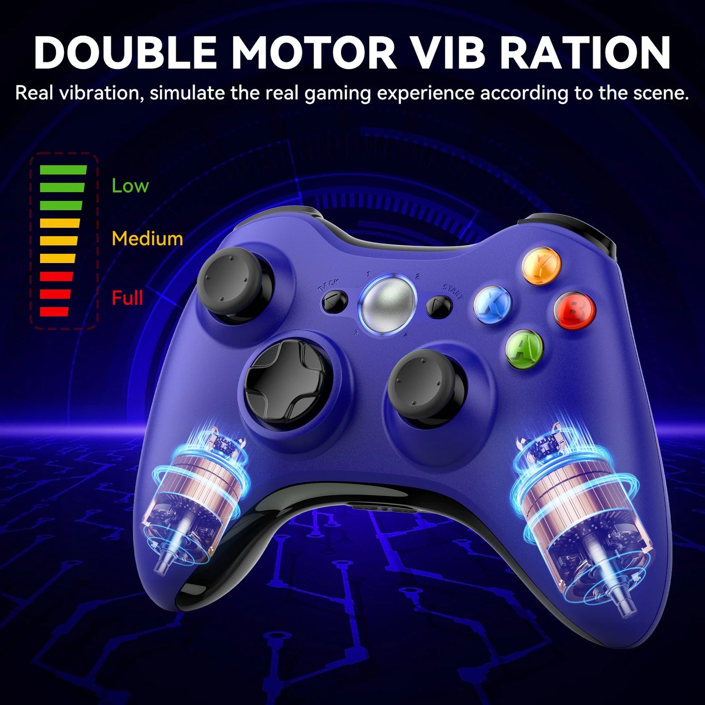 2.4G Xbox 360 Gamepad Wireless/Wired Controller Supports Xbox 360/360 Slim/Pc/Steam Gamepad For  Pc Game Controller Joypad