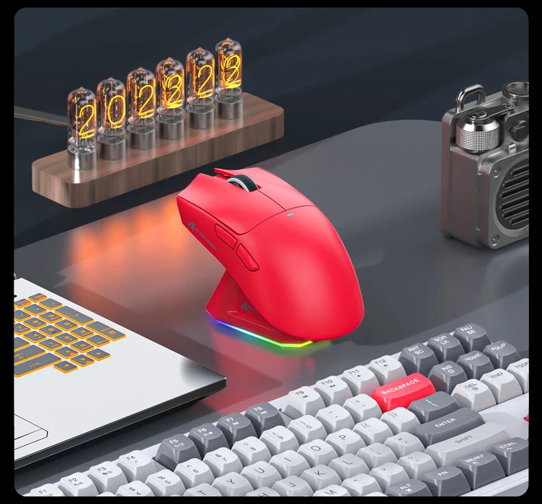Attack Shark X11 3-Mode Connection /2.4GHz/Bluetooth ,PAW3311 ,400IPS,22K000DPI,RGB ,PC  Wireless Gaming Mouse