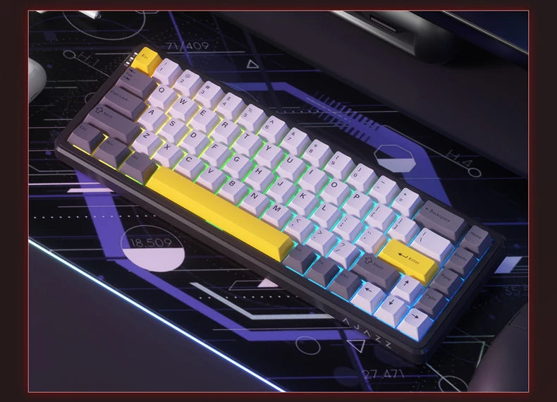 AJAZZ AK680 MAX Mechanical Keyboard HE Hall Effect Switch 60% 8k/1K RGB Wired/Wireless Gaming Rapid Trigger Magnetic Keyboard