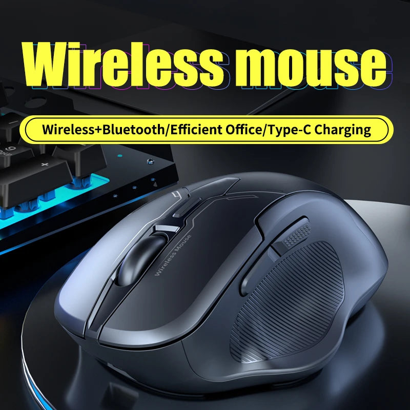Xiaomi Bluetooth Wireless Mouse Dual-mode Rechargeable Silent Mechanical Office Gaming  Universal Mouse For PC Android IOS