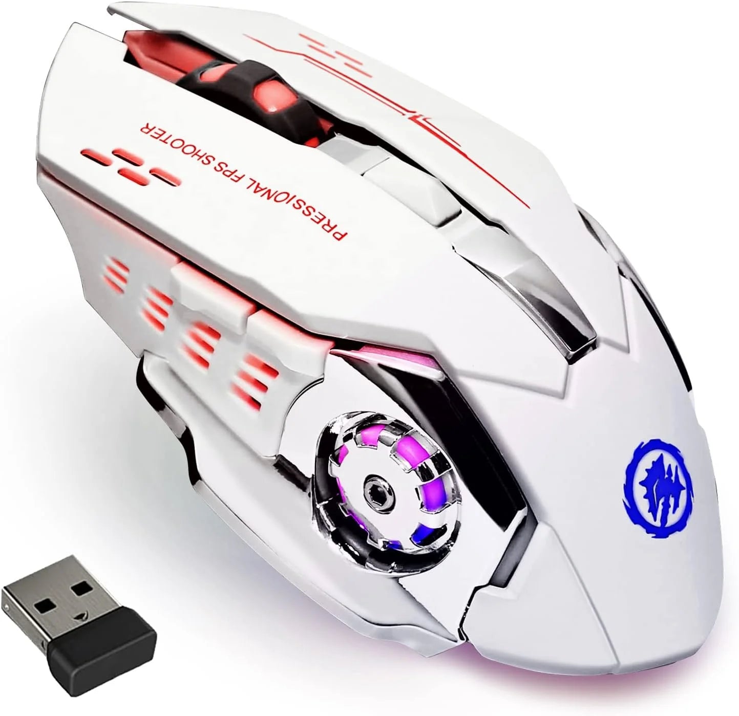 Rechargeable Wireless Mouse Gaming Computer Silent Bluetooth Mouse USB Mechanical E-Sports Backlight PC Gamer Mouse For Computer