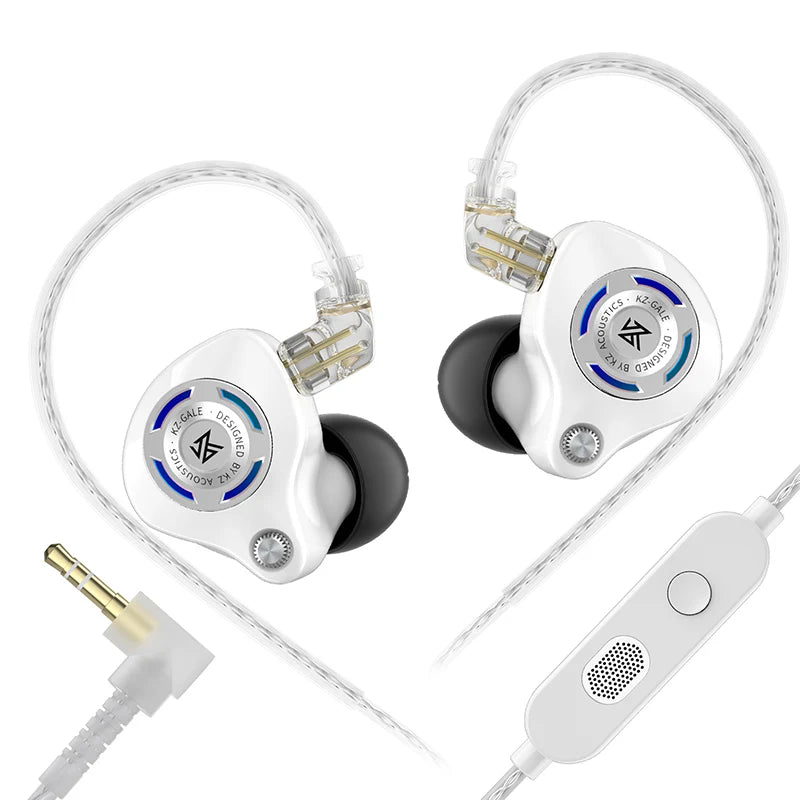 KZ Gale In-Ear Gaming Earphones E-sports Bass Metal Earbuds for Video Game Stage Live Sound Headphones