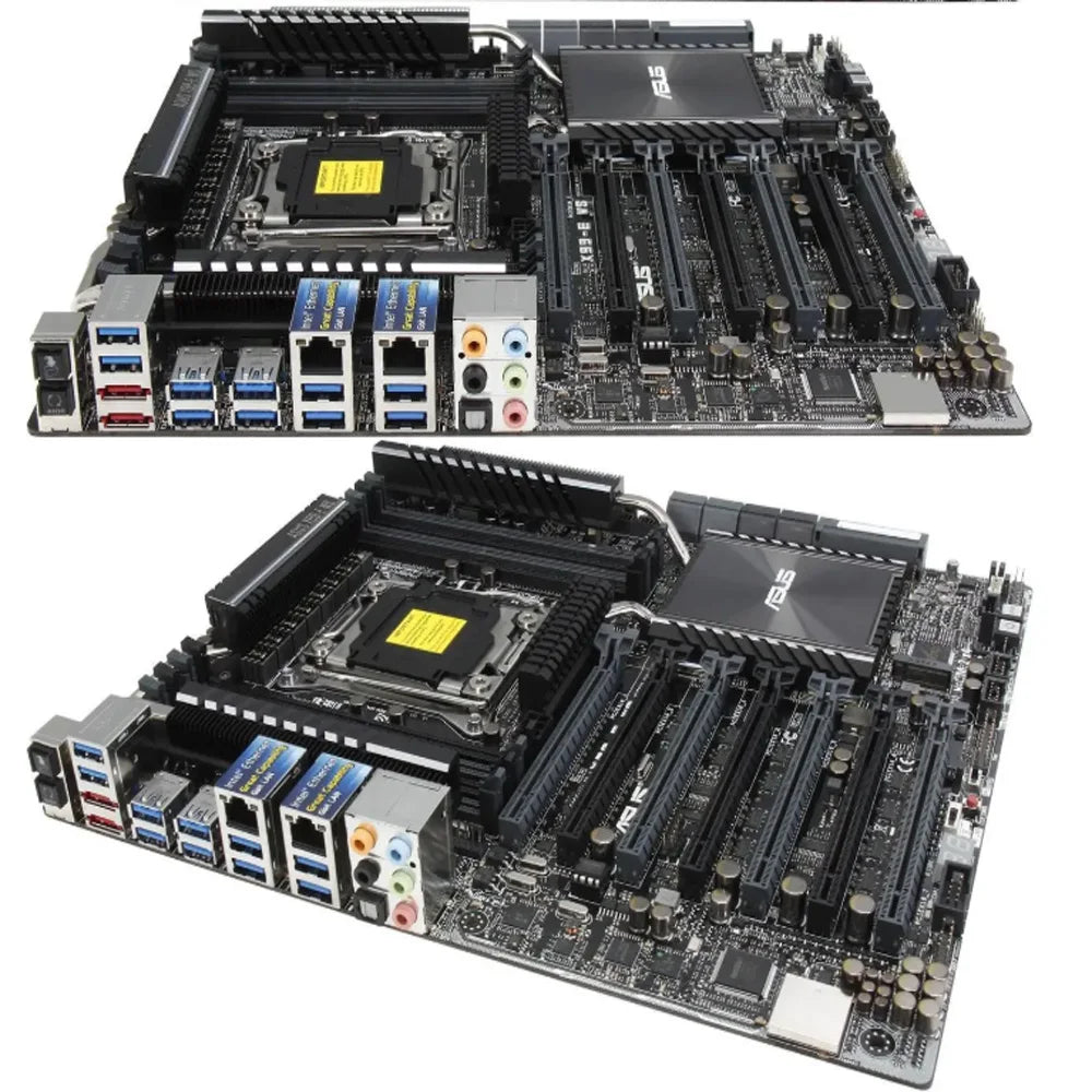 ASUS X99-E WS Workstation Intel X99 Motherboard 128GB DDR4 3200 LGA 2011-v3 USB 3.1 CEB support ntel Xeon cpu E5-1600 cpu