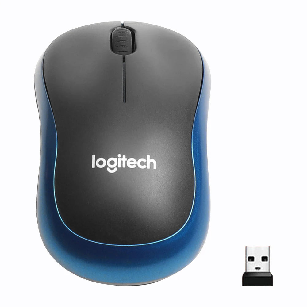 Logitech M185 Wireless Mouse 1000DPI 2.4Ghz Optical Ergonomic Design Desktop Office Gaming Mini Portable Energy-saving Mouse
