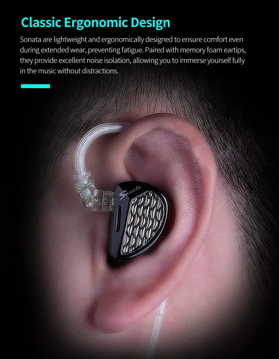 KZ Sonata 28BA Units Upgraded HIFI Headphones On-ear tunable balanced armour unit Wired gaming headphones