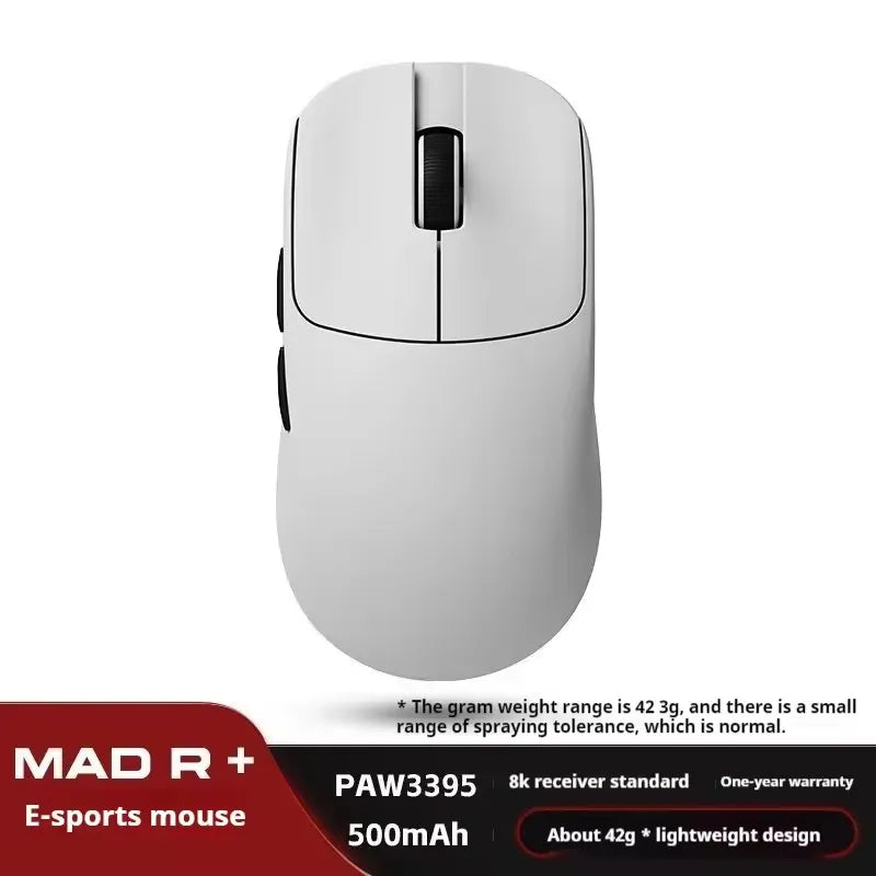 ATK VXE MAD R MAJOR Gaming E-Sports Mouse Ultra-lightweight Dual-Mode PAW3395/3950 Sensor Ergonomic Mice Standard 8K