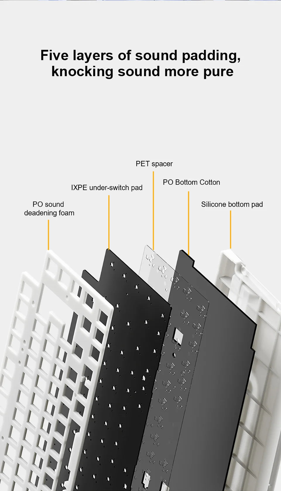 AULA AU75 Esports Gaming Mechanical Keyboard Three Mode 81 Keys PBT Keycap Hot Swappable RGB PC Desktop Typing Wireless Keyboard
