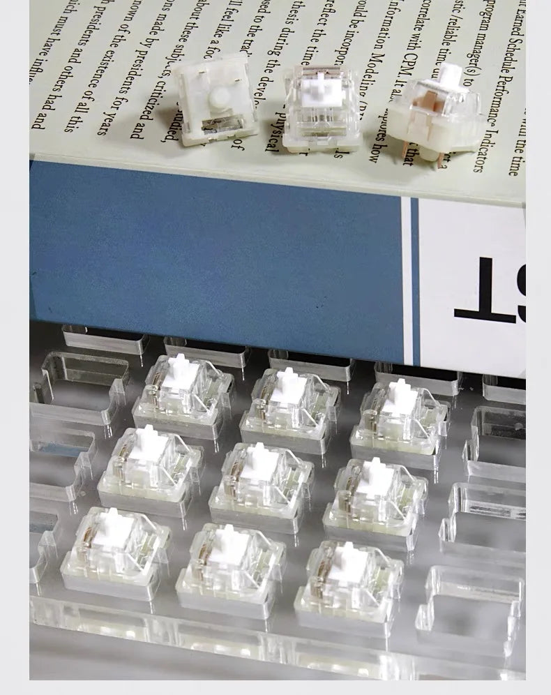 KTT Kang White V3 Switches Mechanical Keyboard accessories Switch 3Pin Custom Cherry RGB SMD Gaming Compatible With MX Switch