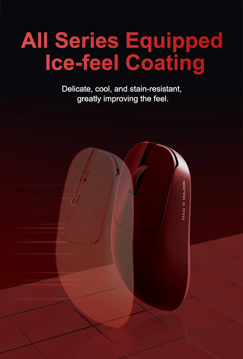 ATK VXE MAD R/R MAJOR Wireless E-sports Gaming Mouse Ultra-lightweight Dual-Mode PAW3395/3950 Ergonomic Mice Standard 8K