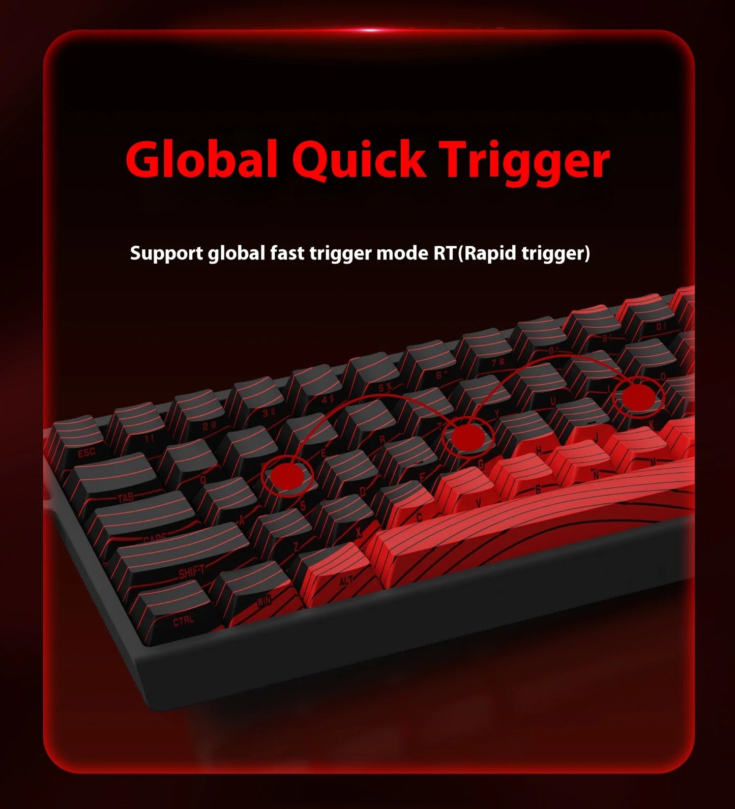 Madcatz Mad60 Mad68 HE 8k Mechanical Keyboard Magnetic Switch Wired 60% 68% Gaming Keyboards Rapid Trigger Rgb Customs Keyboards