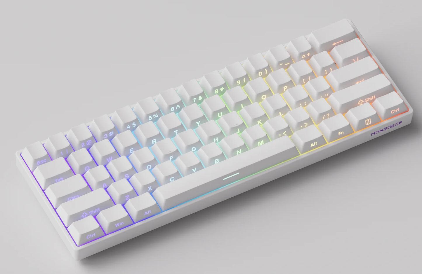 MONSGEEK FUN60 Mechanical Keyboard Magnetic Switch 60% Gaming Keyboard Rapid Trigger 0.01 mm 8K HE/TMR eSports Custom Keyboard