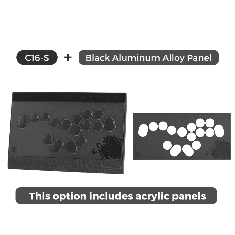Haute42 Magnetic Stickless Arcade Controller Keyboard C16-S Hitbox Leverless Controller For PC/PS4/PS5/Switch Fight Stick Hitbox