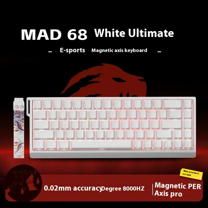 Madcatz Mad60 Mad68 HE 8k Mechanical Keyboard Magnetic Switch Wired 60% 68% Gaming Keyboards Rapid Trigger Rgb Customs Keyboards
